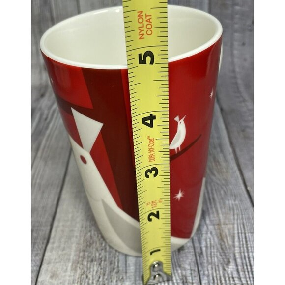 2012 Starbucks Red Holiday Mug 12 Oz With Partridge Design & Bird Logo - Picture 10 of 10